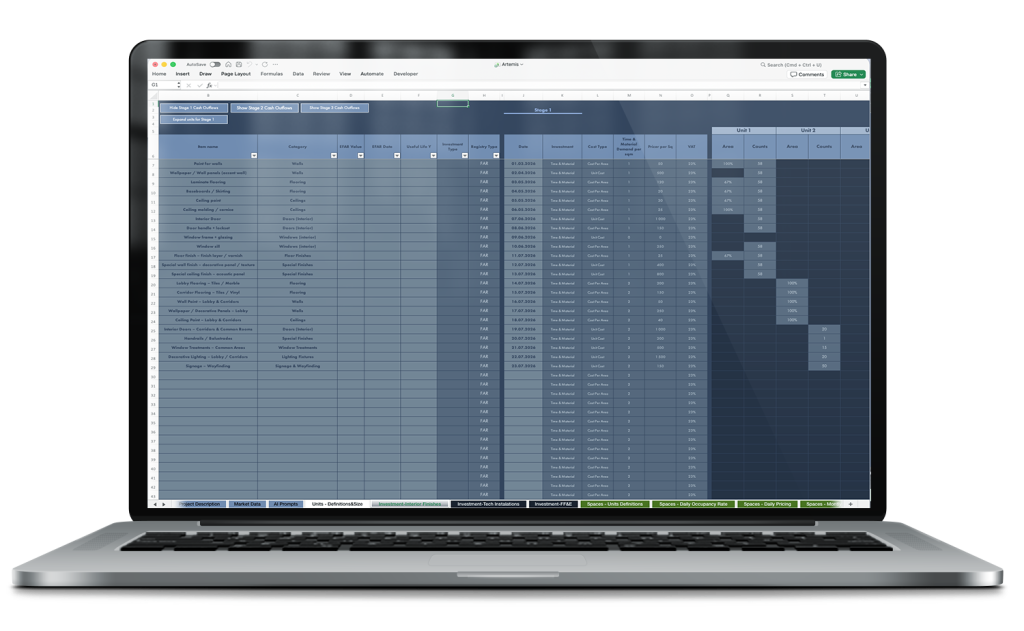 Artemis Interior Finshes