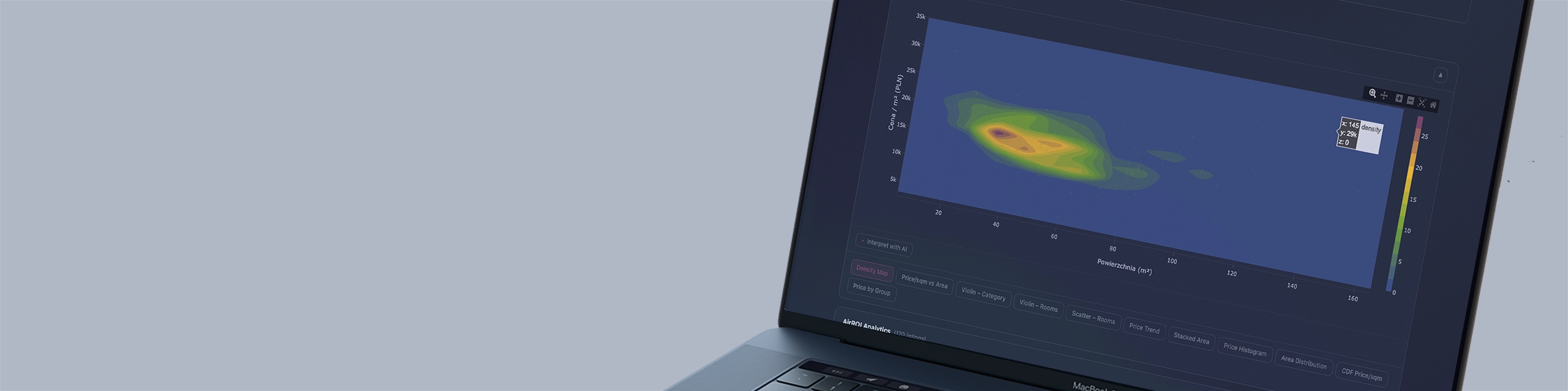 Iris · Themis – interaktywny dashboard analityczny rynku nieruchomości; cover projektu Origami Effect łączącego dane rynkowe z modelem AirROI do analizy najmu krótkoterminowego.