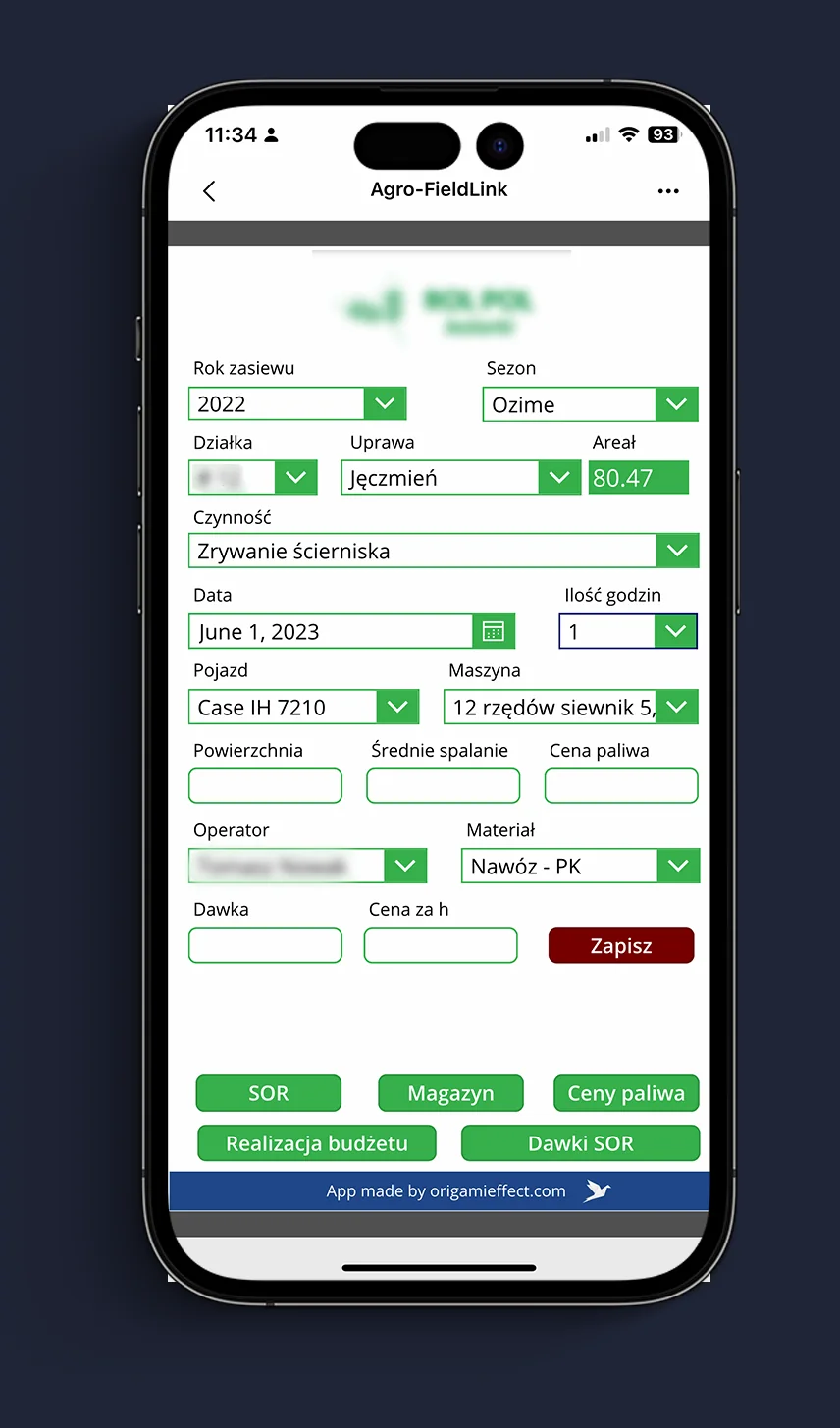 LinkField – rejestracja czynności rolnych w PowerApps, monitorowanie upraw i ewidencja prac polowych